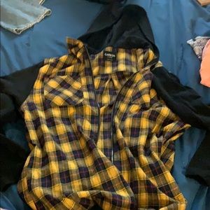 Flannel hoodie